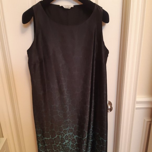 Marina Rinaldi Silk Shift Sleeveless Dress 16W - Picture 1 of 8